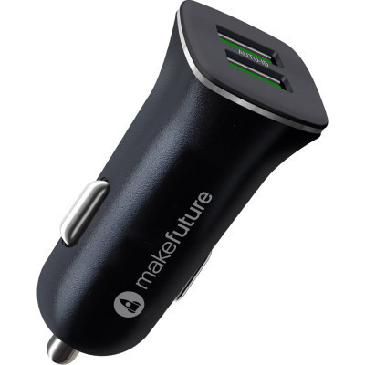 Зарядное устройство MAKE 12W 2.4A+2.4А Black (MCW-221BK) Винница - изображение 1