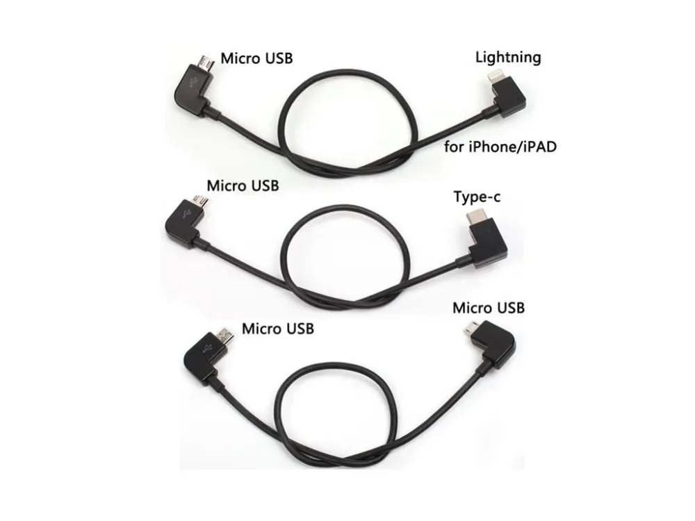 Кабель OTG MicroUSB 28 см для пультов DJI Spark, Mavic Pro и Air Киев - изображение 4