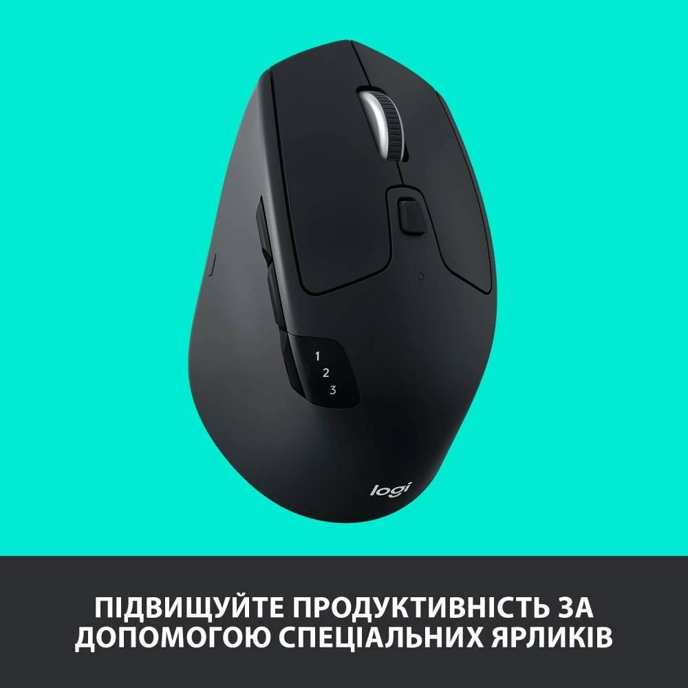 Миша бездротова Logitech M720 Triathlon Black (910-004791) Чорний Харьков - изображение 7