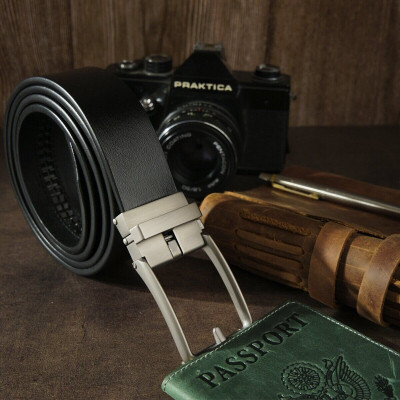 Ремень Vintage Мужской Черный (20268) Винница - изображение 7