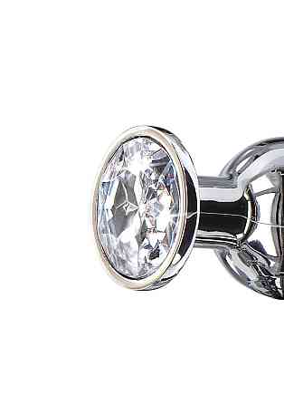 Анальная пробка металлическая TOY JOY Diamond, L, 13 × 9,5 см Sex Aura Київ