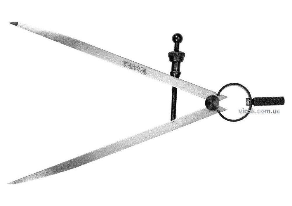 Циркуль розмічальний YATO : L= 150 мм, з гвинтовим фіксатором [50] Одеса - фото 1