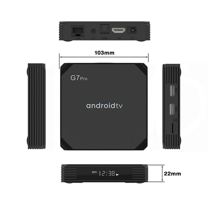 Смарт ТВ приставка G7 Pro 4/32 Гб Android TV 11 Smart Box Андроїд ТВ бокс Київ - фото 5