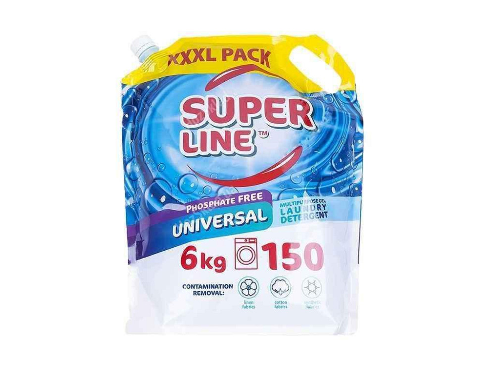 Гель для стирки 6л Universal (дой уп) ТМ SUPER LINE Киев - изображение 1