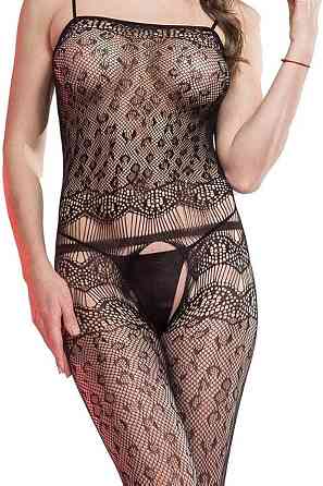 Эротический бодистокинг кружевной из сетки, женское секси белье,универсальный размер рост:145–185 см, One Size черный,70110 Каменец-Подольский