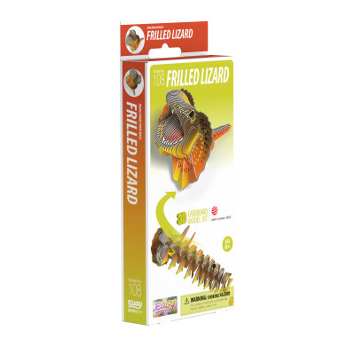 Пазл Eugy 3D Зоопарк Плащеносная ящерица (XEG-108) Винница - изображение 4