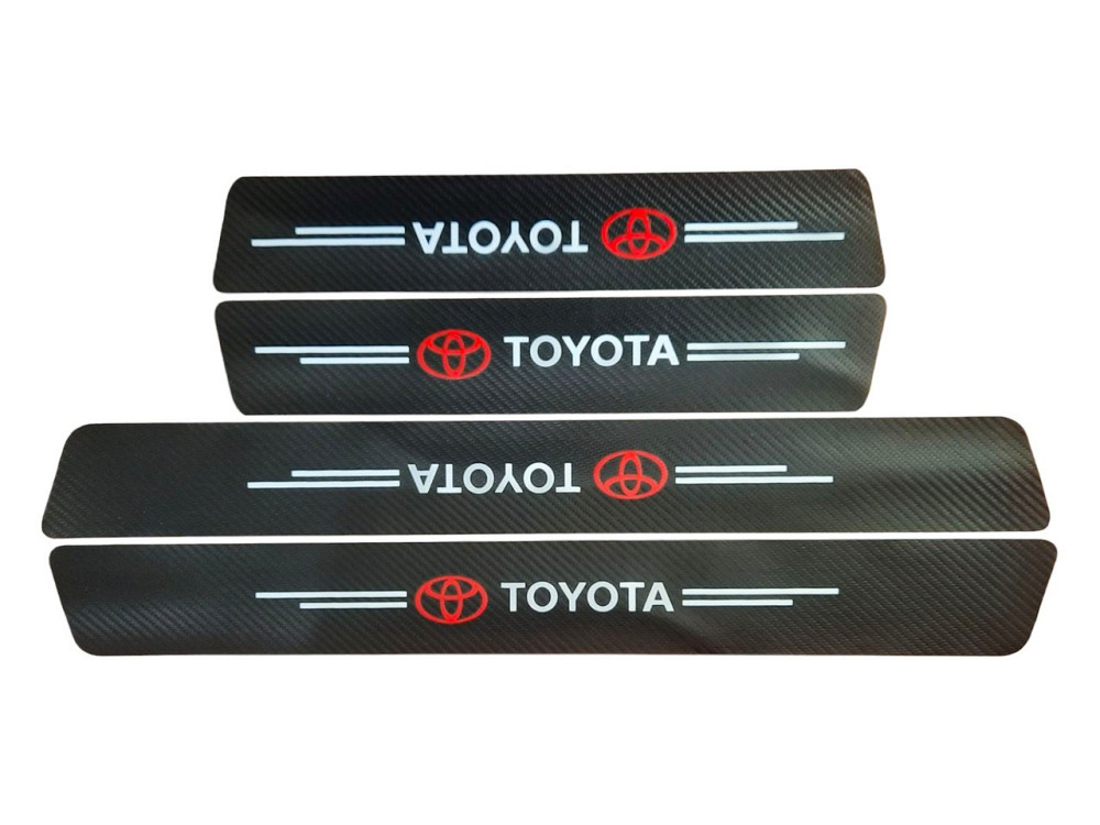 Захисна плівка на пороги Toyota (карбонова стрічка) к-т 4шт Вінниця - фото 1