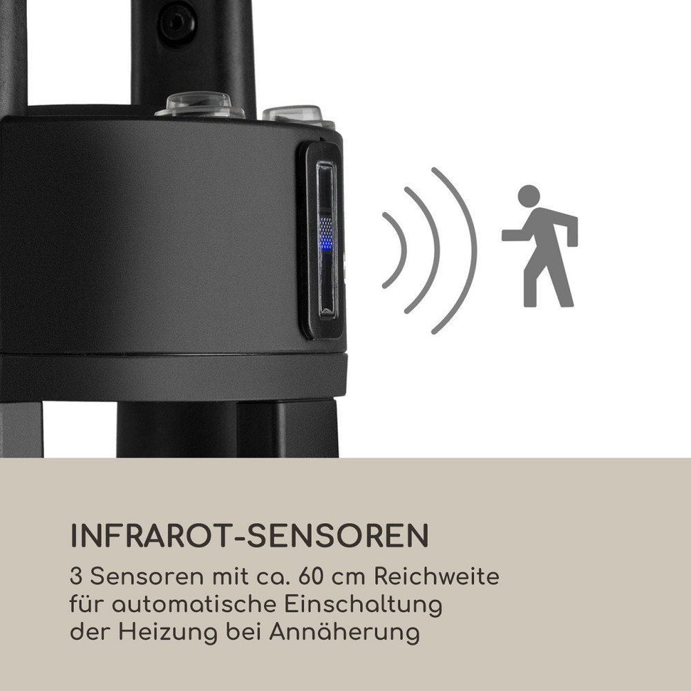 Primal Heat 65 Bistro Table Carbon IR Нагрівальний елемент 1200W LED 65 см Скло 65 см (Німеччина, читати Рівне - фото 5