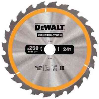 Диск пильний DeWALT СONSTRUCTION , 250 х 30 мм, 24 z, АТВ, 10 градусів, (DT1956) Вінниця