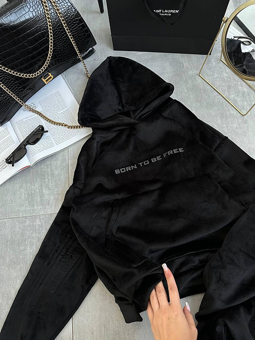 Стильный женский теплый костюм из плотного двустороннего велюра. Одесса - изображение 6