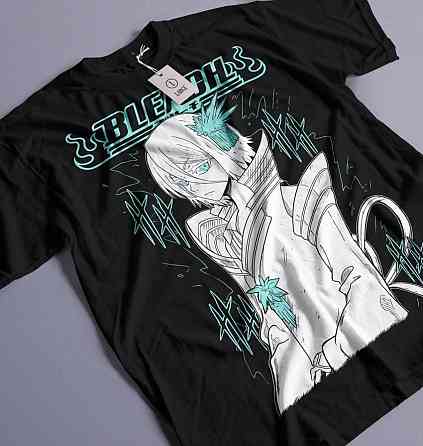 Футболка для мальчика аниме Блич оверсайз (рост от 165 до 180 ) Черний AnimeJ1116m Днепр