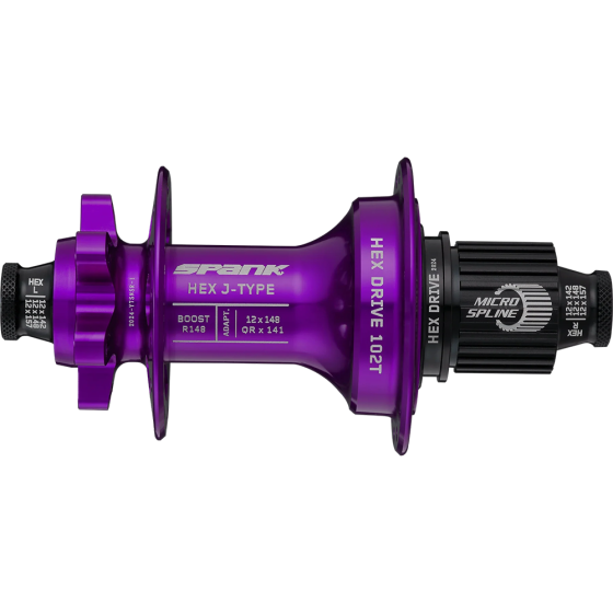 Втулка задняя SPANK HEX J-TYPE Boost R148 HG 32H, Purple Киев