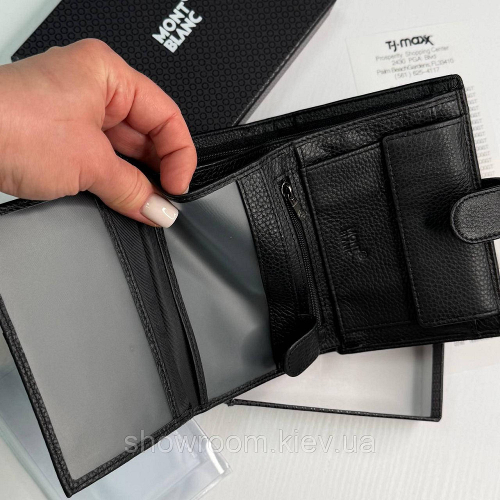 Мужской кошелек на кнопке MB (6602) Киев - изображение 4