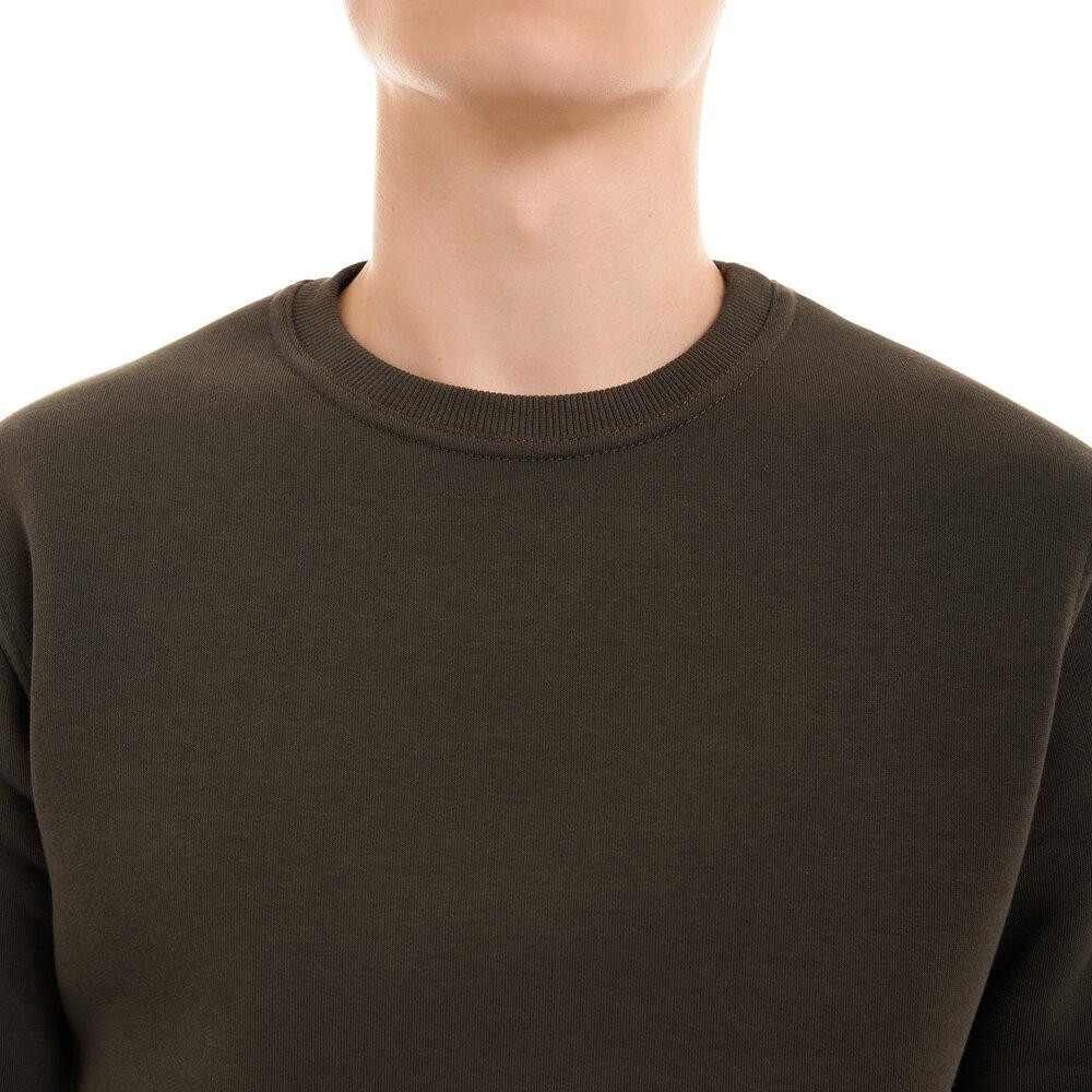 Світшот чоловічий однотонний хакі Pobedov 007 ЗИМА Київ - фото 3