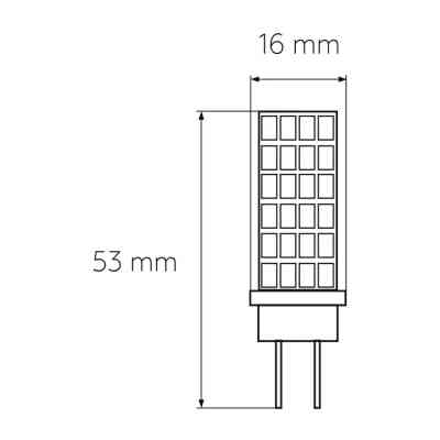 Лампочка Eurolamp Светодиодная капсульная лампа EUROLAMP LED силикон G4 5W 500Lm 300 (LED-G4-0530(12)) Винница