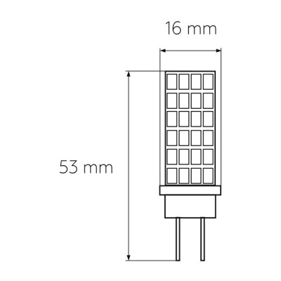 Лампочка Eurolamp Светодиодная капсульная лампа EUROLAMP LED силикон G4 5W 500Lm 300 (LED-G4-0530(12)) Вінниця - фото 3