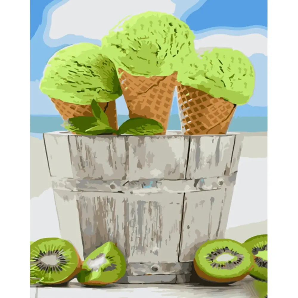 Набір для розпису по номерах Літня прохолода Strateg розміром 40х50 см (GS1332), шт Київ - фото 1