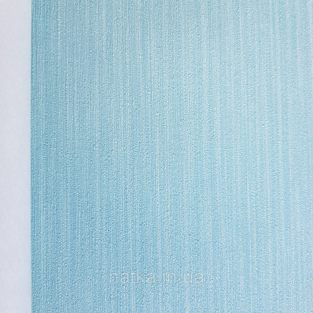 Шпалери метрові вінілові на флізелін дизайнерські Erismann Elle однотонні тонка смужка під тканину бірюзові Київ - фото 1