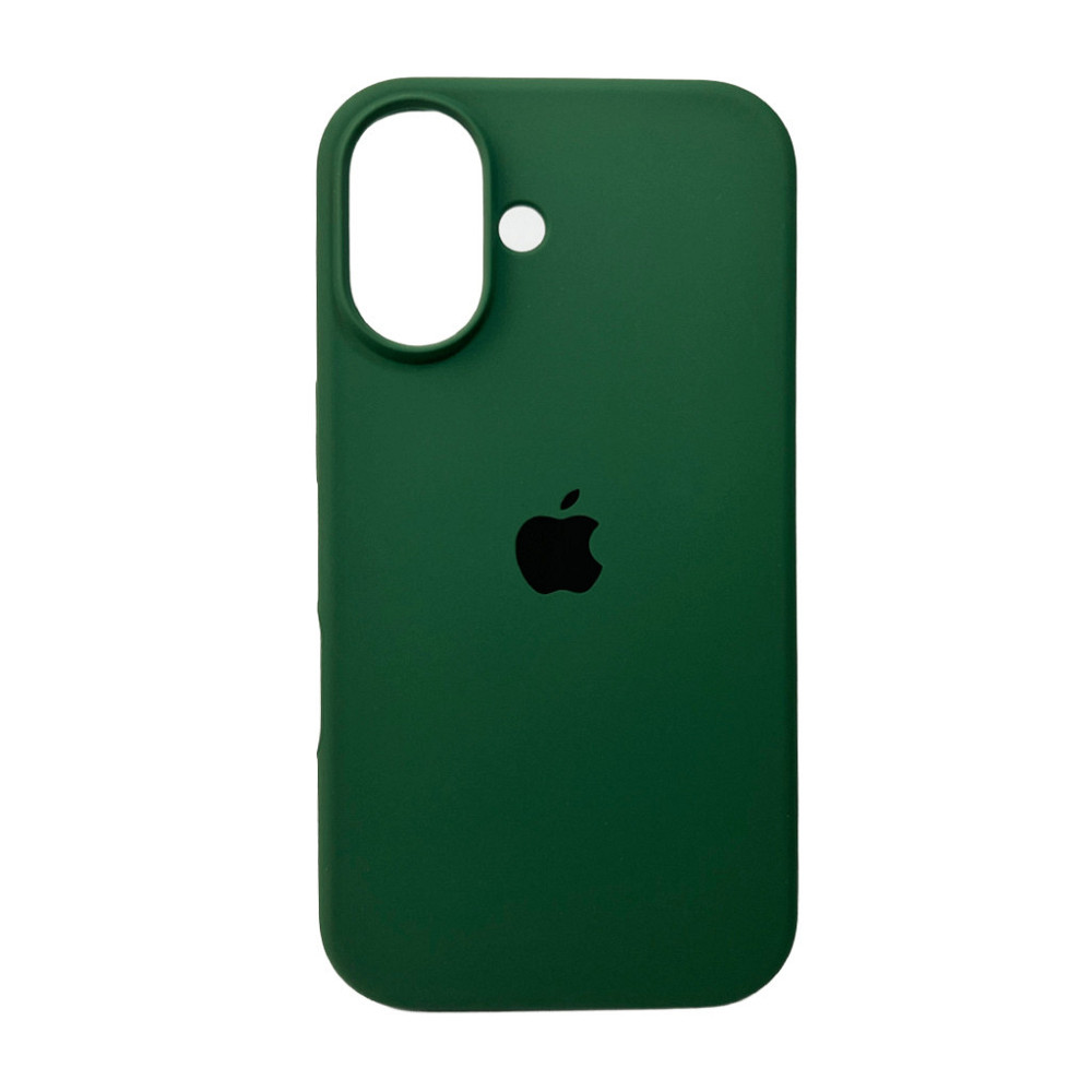 Чохол Silicone для Apple iPhone 16, зелений Київ - фото 4