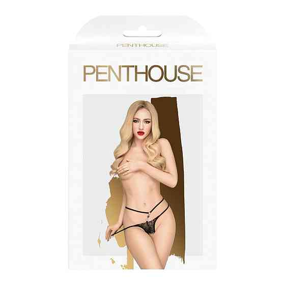 Еротичні трусики-стрінги чорні Open secret L/XL Sex Aura Київ