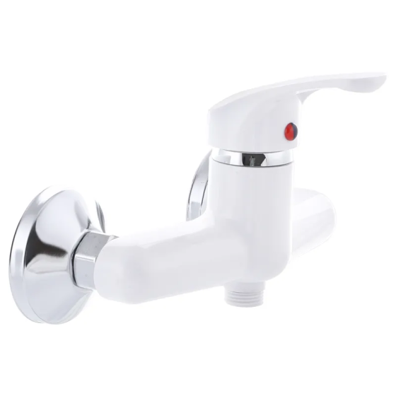 Смеситель для душа Plamix Afina-003 Белый (без шланга и лейки) (PM0567) Киев