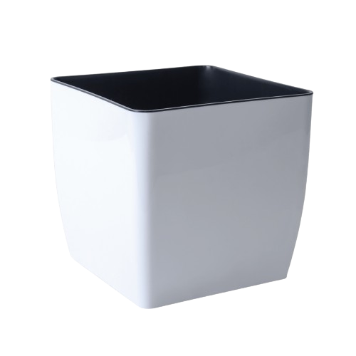 Вазон Квадро 27*27*26см низький білий Алеана Житомир - изображение 1