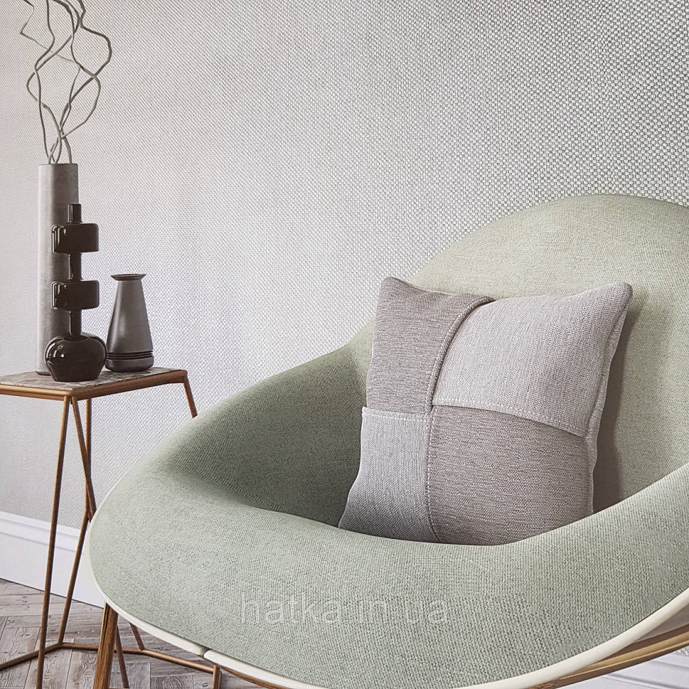 Шпалери метрові вінілові на флізелін Villa Marburg Lombardi однотонні під тканину в точку салатові Київ - фото 1