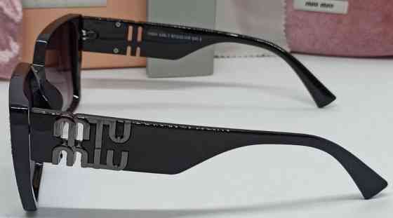 Брендові жіночі окуляри чорні з темно-сірим логотипом градієнт 11031 Київ