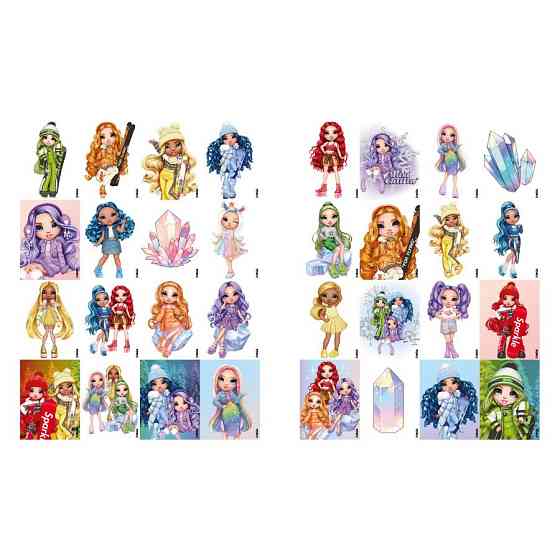 Розмальовка зі стікерами "Rainbow High Winter Break" LCB34, 16 сторінок Вінниця