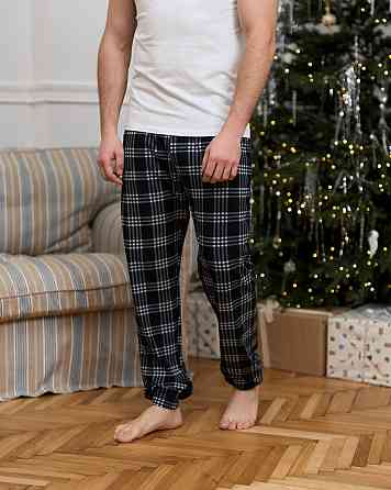Чоловічі піжамні штани — чорно-біла карта Tom John 2005Ш Київ