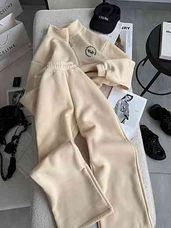 Женский утепленный костюм двойка: кофта и штаны трехнитка на флисе 46/48 Одесса