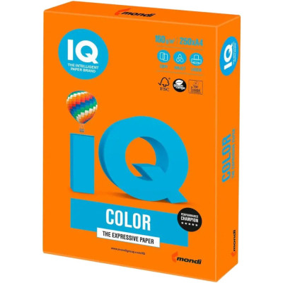 Папір Mondi IQ color А4 intensive, 160g 250sh Orange (OR43/A4/160/IQ) Вінниця - фото 1