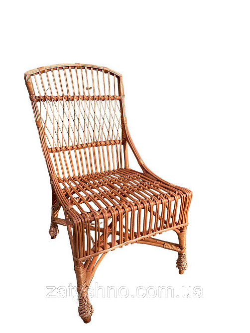 Стілець кухонний із лози зі спинкою Київ - фото 3