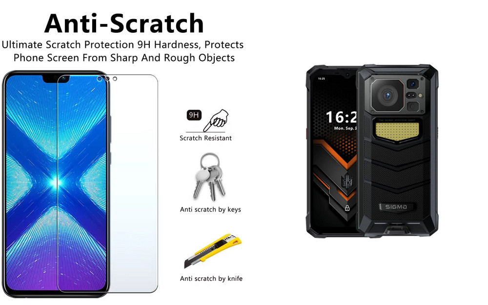 Захисне скло NeoGlass для Sigma mobile X-treme PQ57 – надпрозоре та стійке Київ - фото 1