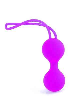 Набір вагінальних кульок - Silicone Kegal Balls Set Purple Sex Aura Київ