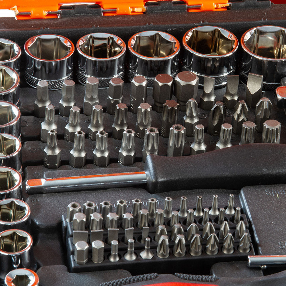 Универсальный набор торцевых головок и гаечных ключей 216 элементов в кейсе Mar-Pol (B58229) Нововолынск - изображение 9