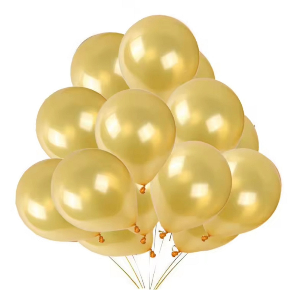 Кульки латексні металік золотистий 12" 30 см Київ - фото 2