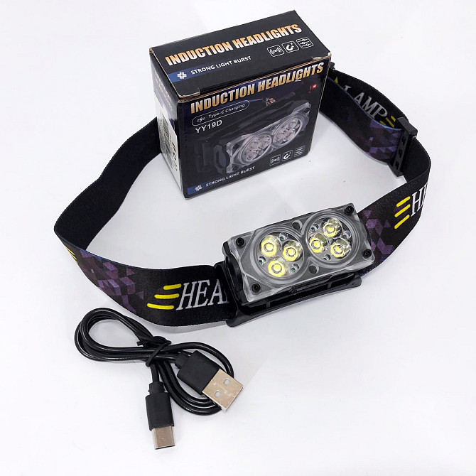 Ліхтарик на голову для роботи YY-19D-6SMD, Ліхтарик світлодіодний для туриста, XI-501 Наголовний ліхтар Київ - фото 4