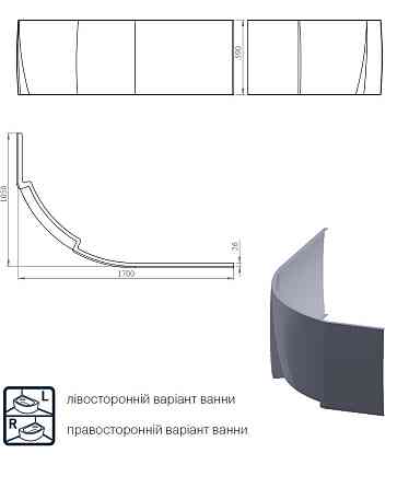 Панель Montana 170х105 L Киев