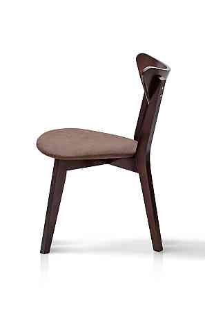 Стілець Лукас м'який, горіх темн/коричнева ткан Київ