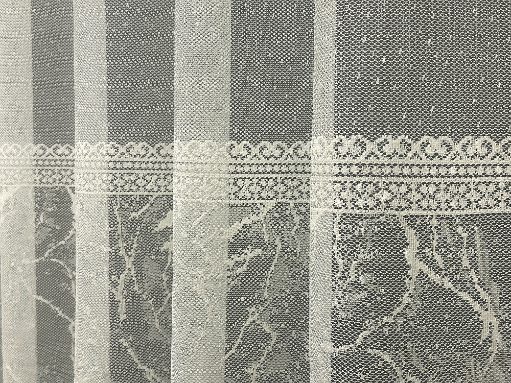 Тюль жакард колір молочний 1671т Київ - фото 3