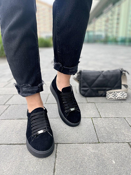 Kentro Кросівки жіночі KENTO 2171 чорні (весна-осінь, замша натуральна) (2646) 36р.38р.39р. Коломия - фото 3