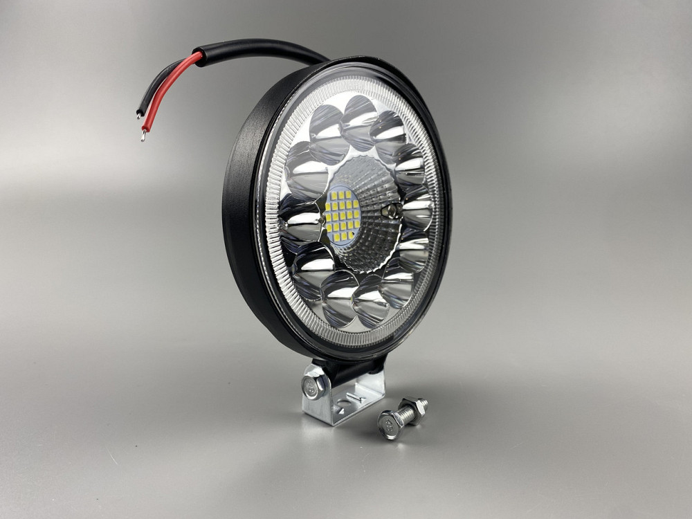 Фара LED кругла 33 led діода 6500K, автомобільне світлодіодне робоче світло Мукачево - фото 4