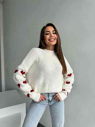 Жіночий стильний оверайз светр акрил/вовна Одеса