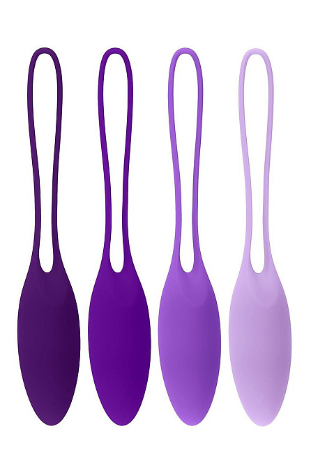 Набор тренажеров Кегеля Evolved Playboy Put In Work 4 вагинальных яйца, фиолетовый Sex Aura Киев - изображение 1