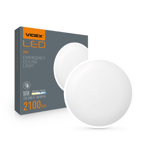 LED Світильник аварійний 20W 5000К 220V Videx Житомир - фото 1