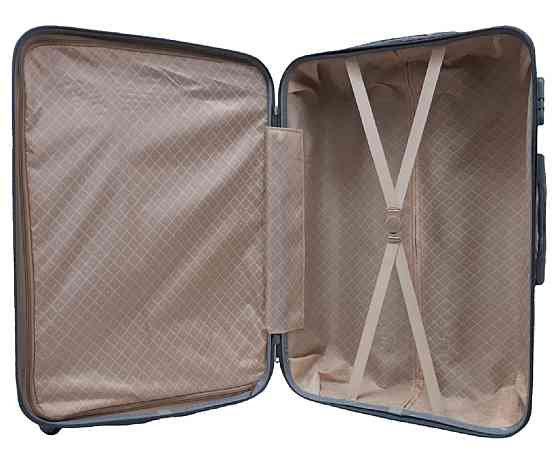 Валіза пластикова MILANO BAG 004 велика чорна Київ