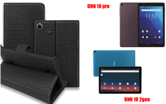 Книжка-трансформер для планшета Onn 8, 8 Pro, колір Black Krokodil Black Київ