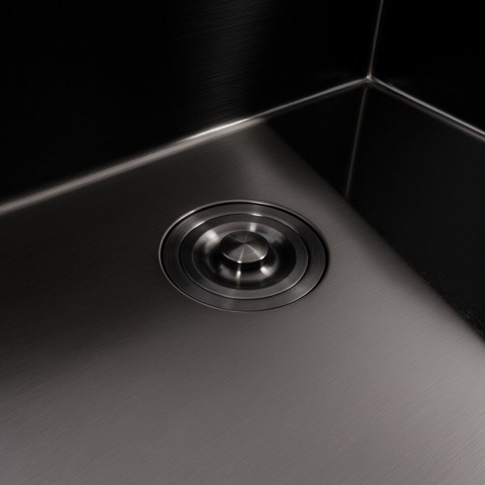 VALESO Кухонна мийка чорна 60*50 PVD VALESO Handmade ECN (2,0/0,5) Коломыя - изображение 5