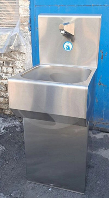 Умывальник сенсорный на одну секцию с тумбой 450x505x1450 мм Киев - изображение 4